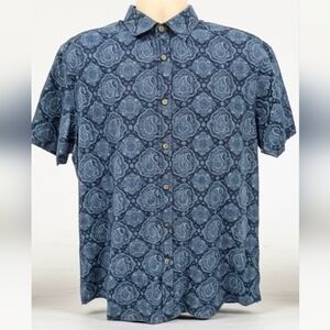 Ted Baker Navy Paisley Casual Shirt